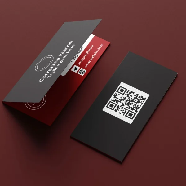 Folded Business Cards